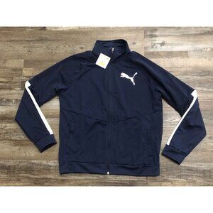 Puma Mens Medium Contrast 2.0 full-zip Track Jacket New with Tags